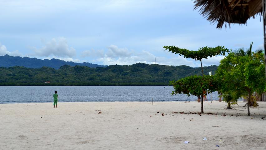 Looking Towards Leyte Mainland From Canigao Island, Leyte, Philippines