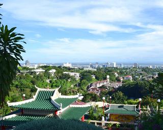 Cebu City Cityscape From Taoist Temple, Philippines 513 5:4