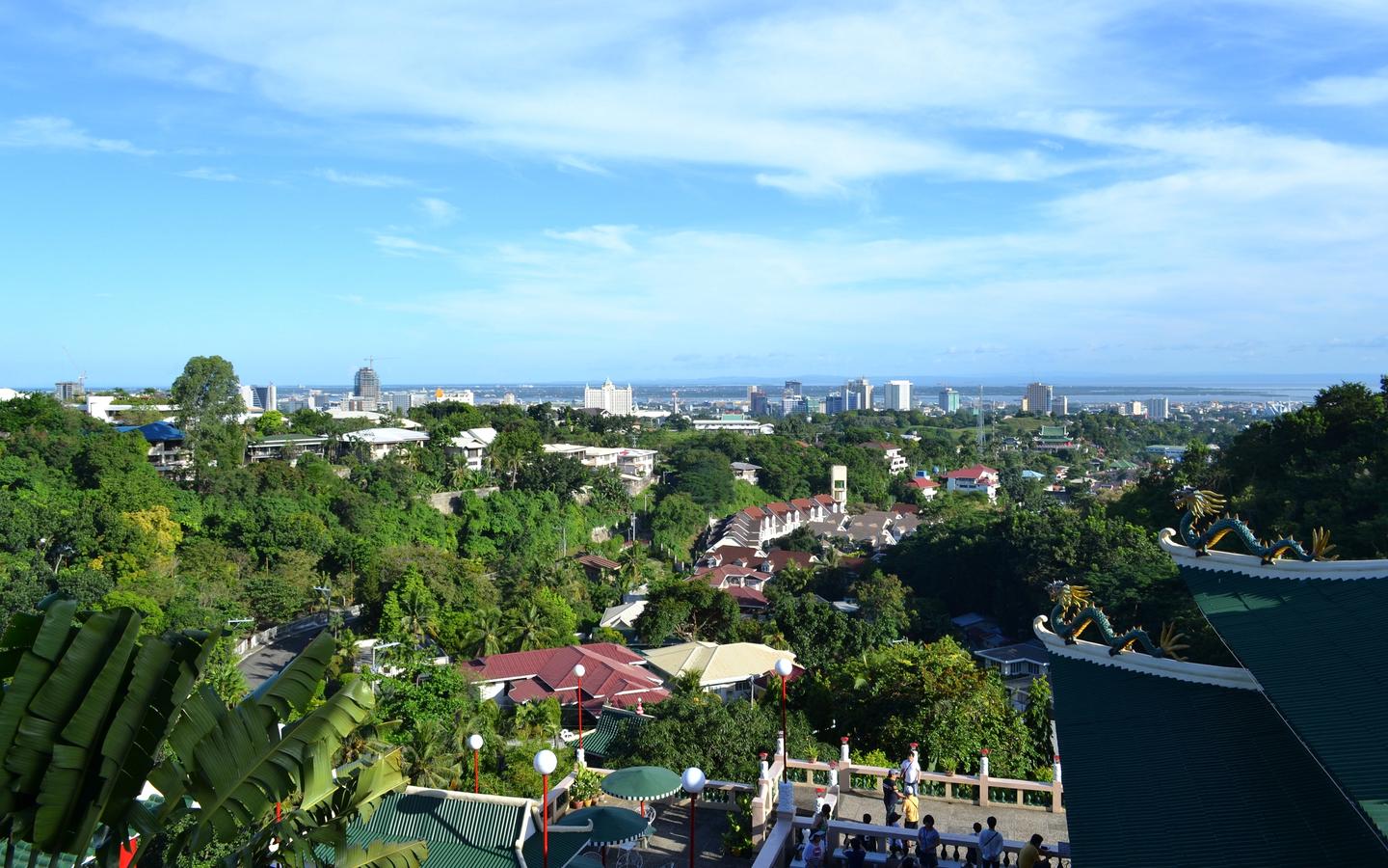 Cebu City Cityscape From Taoist Temple, Philippines 525 8:5