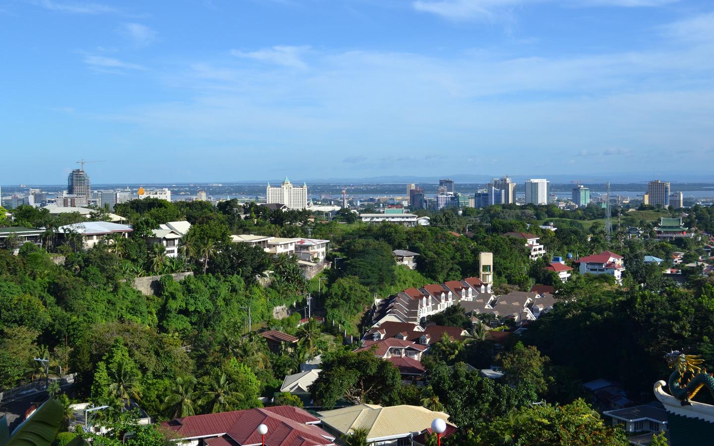 Cebu City Cityscape From Taoist Temple, Philippines 526 8:5