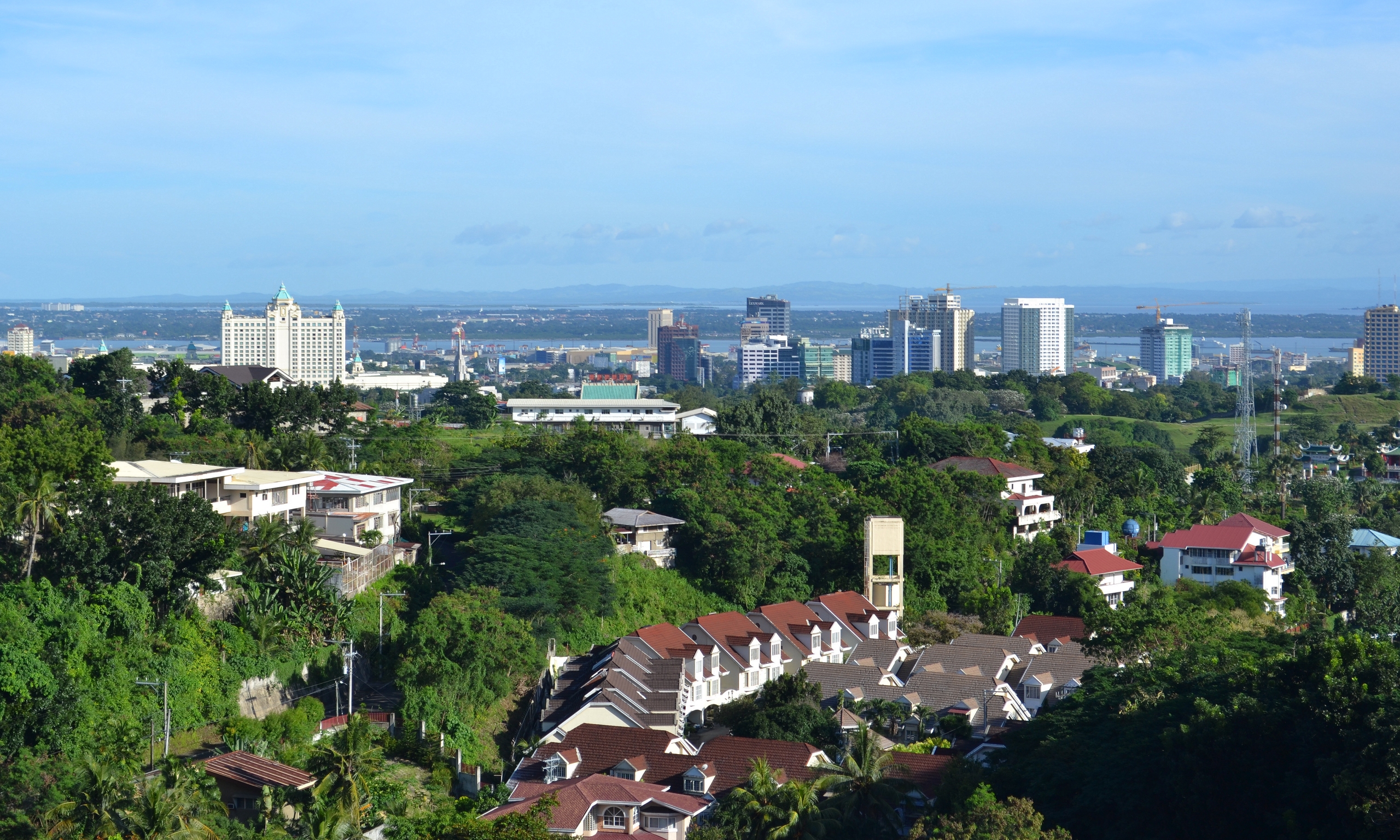 Cebu City Cityscape From Taoist Temple, Philippines 527 5:3