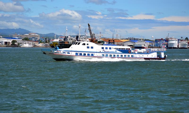 Weesam Express 8 Ferry Heading Into Cebu Port, Philippines, 072-53