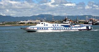 Weesam Express 8 Ferry Heading Into Cebu Port, Philippines, 073-179