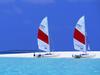 Beach Cat Boats On Maldives Beach