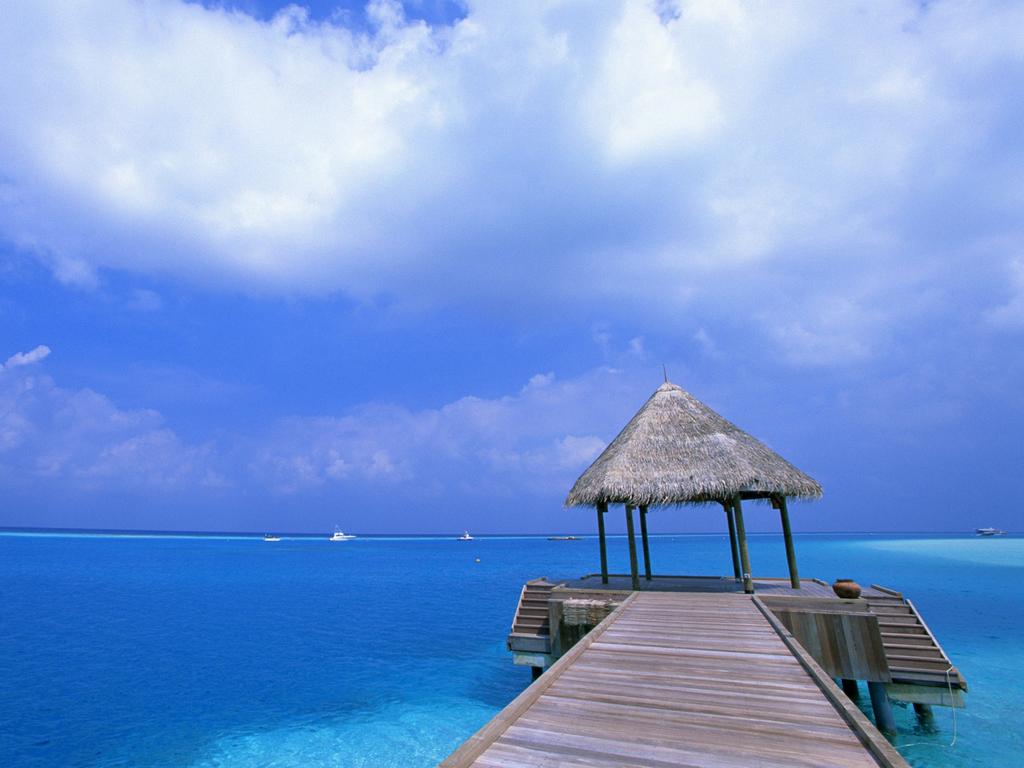 Pier at Maldives Beach